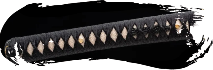 Tsuka con Tsukamaki alternado para m&aacute;xima durabilidad